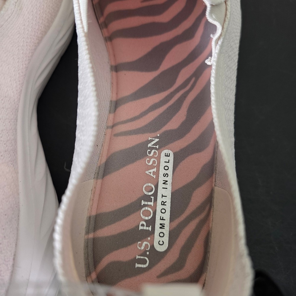 US Polo Assn Halia-K Womens Slip On Sneakers White NW12980 Size 10 - Picture 11 of 14